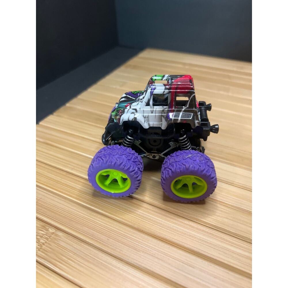 4WD Pull Back Monster Truck Graffiti Inertia Kids Toys Cars